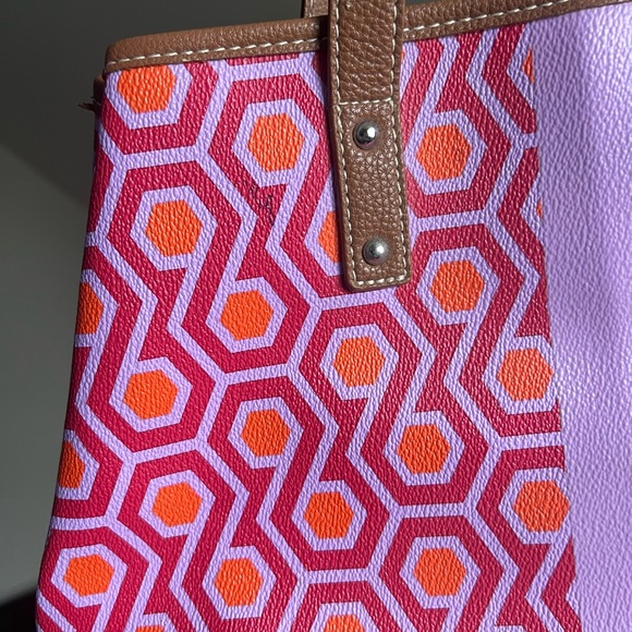 Nine West Pink and Red Geometric Shoulder Bag - Picture 2 of 11
